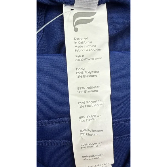 Fabletics Maj Pant II Women's Medium Blue NWT Athletic Jogger Stretch Workout - Picture 8 of 9